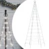 VidaXL Christmas Tree Light On Flagpole 200 LEDs Cold White 180 Cm -VIDAXL DECOR SHOP image 2 358109 2