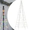 VidaXL Christmas Tree Light On Flagpole 200 LEDs Colourful 180 Cm -VIDAXL DECOR SHOP image 2 358110 1
