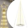 VidaXL Christmas Tree Light Cone 1554 LEDs Warm White 500 Cm