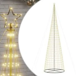 VidaXL Christmas Tree Light Cone 3020 LEDs Warm White 800 Cm