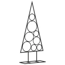 VidaXL Metal Christmas Tree For Decoration Black 60 Cm