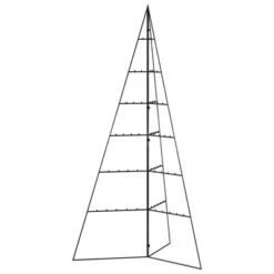 VidaXL Metal Christmas Tree For Decoration Black 140 Cm