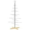 VidaXL Metal Christmas Tree With Wooden Base Black 150 Cm 2 VidaXL Metal Christmas Tree With Wooden Base Black 150 Cm -VIDAXL DECOR SHOP image 2 359604