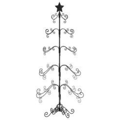 VidaXL Metal Christmas Tree For Decoration Black 150 Cm