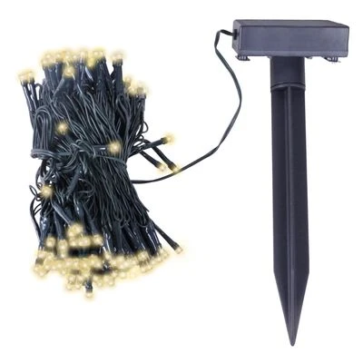 VidaXL LED Solar String Lights Warm White Christmas Decoration 3 VidaXL LED Solar String Lights Warm White Christmas Decoration