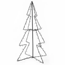 VidaXL Christmas Cone Tree 200 LEDs Indoor And Outdoor 98x150 Cm 22 VidaXL Christmas Cone Tree 200 LEDs Indoor And Outdoor 98x150 Cm -VIDAXL DECOR SHOP image 2 51005