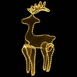 VidaXL Reindeer Christmas Decoration With Mesh 306 LEDs 60x24x89cm -VIDAXL DECOR SHOP image 3 289976