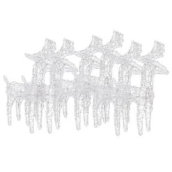 VidaXL Christmas Reindeers 6 Pcs Multicolour 240 LEDs Acrylic 17 VidaXL Christmas Reindeers 6 Pcs Multicolour 240 LEDs Acrylic -VIDAXL DECOR SHOP image 3 3154262
