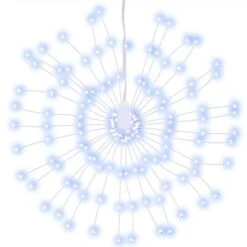 VidaXL Christmas Starburst Lights 140 LEDs 2 Pcs Cold White 17 Cm -VIDAXL DECOR SHOP image 3 3190512