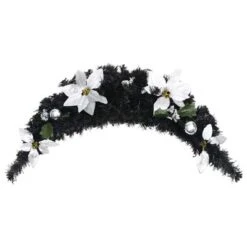 VidaXL Christmas Arch With LED Lights Black 90 Cm PVC 14 VidaXL Christmas Arch With LED Lights Black 90 Cm PVC -VIDAXL DECOR SHOP image 3 320981
