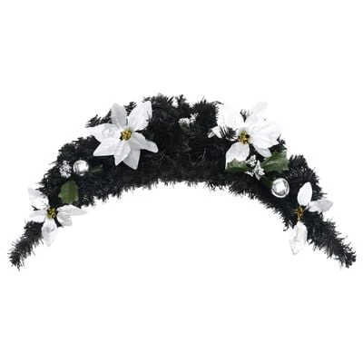 VidaXL Christmas Arch With LED Lights Black 90 Cm PVC 5 VidaXL Christmas Arch With LED Lights Black 90 Cm PVC - Image 3