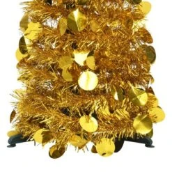 VidaXL Pop-up Artificial Christmas Tree Gold 150 Cm PET 13 VidaXL Pop-up Artificial Christmas Tree Gold 150 Cm PET -VIDAXL DECOR SHOP image 3 320983