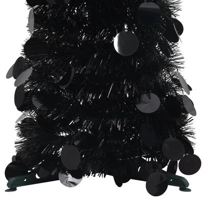 VidaXL Pop-up Artificial Christmas Tree Black 150 Cm PET 5 VidaXL Pop-up Artificial Christmas Tree Black 150 Cm PET - Image 3