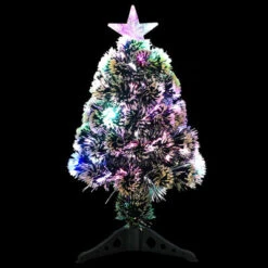 VidaXL Christmas Tree With LEDs Green And White 64 Cm Fibre Optic -VIDAXL DECOR SHOP image 3 328436