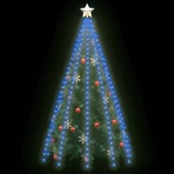 VidaXL Christmas Tree Net Lights With 250 LEDs Blue 250 Cm -VIDAXL DECOR SHOP image 3 328886