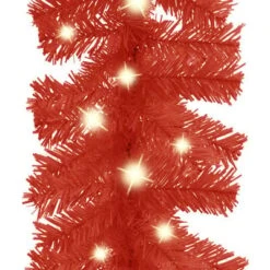 VidaXL Christmas Garland With LED Lights 20 M Red -VIDAXL DECOR SHOP image 3 329197