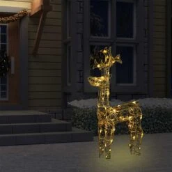 VidaXL Reindeer Christmas Decoration 90 LEDs 60x16x100 Cm Acrylic -VIDAXL DECOR SHOP image 3 329777