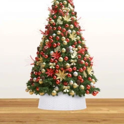 VidaXL Christmas Tree Skirt White Ø65x19.5 Cm -VIDAXL DECOR SHOP image 3 331302