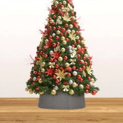 VidaXL Christmas Tree Skirt Brown Ø65x19.5 Cm -VIDAXL DECOR SHOP image 3 331303