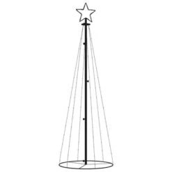VidaXL Christmas Cone Tree Cold White 108 LEDs 70x180 Cm -VIDAXL DECOR SHOP image 3 343487