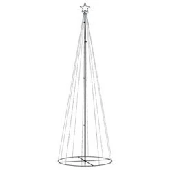 VidaXL Christmas Cone Tree Colourful 310 LEDs 100x300 Cm -VIDAXL DECOR SHOP image 3 343493