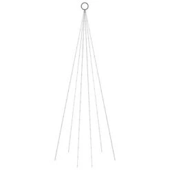 VidaXL Christmas Tree On Flagpole Warm White 108 LEDs 180 Cm -VIDAXL DECOR SHOP image 3 343518