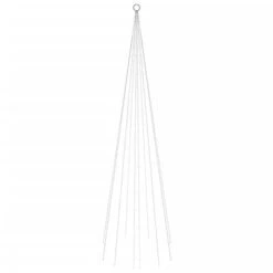 VidaXL Christmas Tree On Flagpole Colourful 310 LEDs 300 Cm -VIDAXL DECOR SHOP image 3 343525