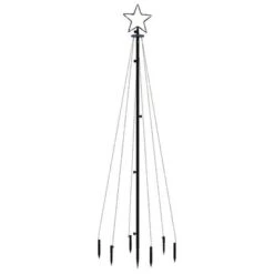 VidaXL Christmas Tree With Spike Cold White 108 LEDs 180 Cm 18 VidaXL Christmas Tree With Spike Cold White 108 LEDs 180 Cm -VIDAXL DECOR SHOP image 3 343551
