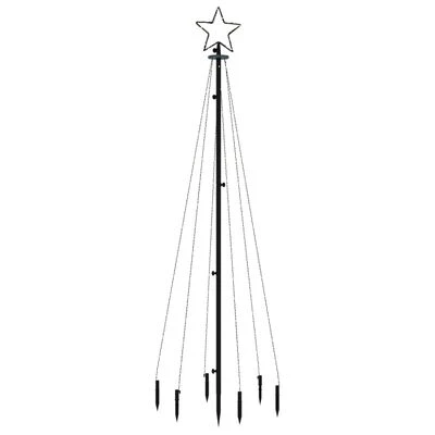 VidaXL Christmas Tree With Spike Cold White 108 LEDs 180 Cm 5 VidaXL Christmas Tree With Spike Cold White 108 LEDs 180 Cm - Image 3