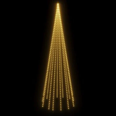 VidaXL Christmas Tree On Flagpole Warm White 732 LEDs 500 Cm 5 VidaXL Christmas Tree On Flagpole Warm White 732 LEDs 500 Cm - Image 3