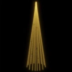 VidaXL Christmas Tree On Flagpole Warm White 1134 LEDs 800 Cm -VIDAXL DECOR SHOP image 3 343631