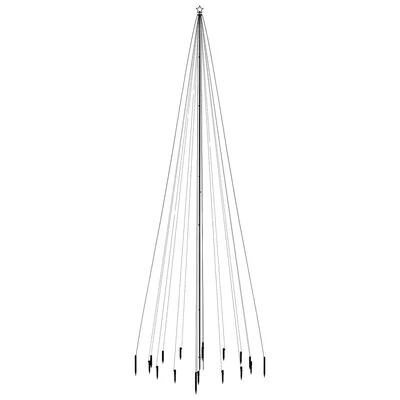 VidaXL Christmas Tree With Spike Warm White 1134 LEDs 800 Cm 5 VidaXL Christmas Tree With Spike Warm White 1134 LEDs 800 Cm - Image 3