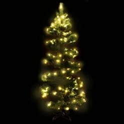 VidaXL Swirl Christmas Tree With Stand And LEDs Green 150 Cm PVC -VIDAXL DECOR SHOP image 3 344650