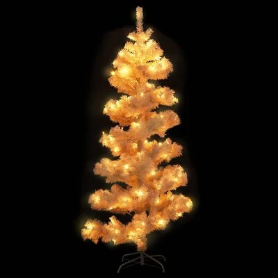 VidaXL Swirl Christmas Tree With Stand And LEDs White 180 Cm PVC 5 VidaXL Swirl Christmas Tree With Stand And LEDs White 180 Cm PVC - Image 3