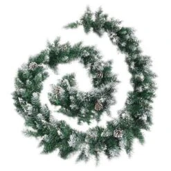 VidaXL Christmas Garland With LED Lights Green 5.2 M PVC -VIDAXL DECOR SHOP image 3 345170