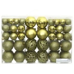 VidaXL Christmas Baubles 100 Pcs Light Green 3 / 4 / 6 Cm 24 VidaXL Christmas Baubles 100 Pcs Light Green 3 / 4 / 6 Cm -VIDAXL DECOR SHOP image 3 356103