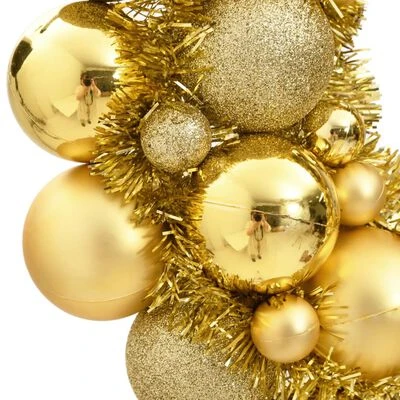 VidaXL Christmas Wreath Gold 45 Cm Polystyrene 5 VidaXL Christmas Wreath Gold 45 Cm Polystyrene - Image 3