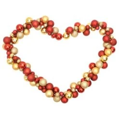 VidaXL Christmas Balls Garland Red And Gold 175 Cm Polystyrene -VIDAXL DECOR SHOP image 3 356136