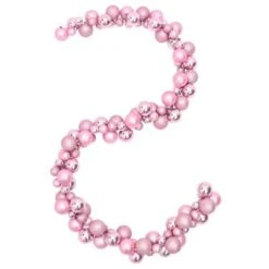 VidaXL Christmas Balls Garland Pink 175 Cm Polystyrene -VIDAXL DECOR SHOP image 3 356139