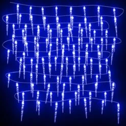 VidaXL Christmas Icicle Light 200 LEDs Blue 20 M Acrylic PVC -VIDAXL DECOR SHOP image 3 356229