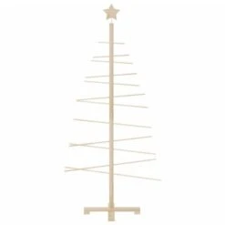 VidaXL Wooden Christmas Tree For Decoration 150 Cm Solid Wood Pine -VIDAXL DECOR SHOP image 3 357990