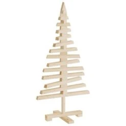 VidaXL Wooden Christmas Tree For Decoration 90 Cm Solid Wood Pine -VIDAXL DECOR SHOP image 3 357994