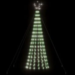 VidaXL Christmas Tree Light Cone 275 LEDs Cold White 180 Cm -VIDAXL DECOR SHOP image 3 358065