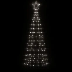 VidaXL Christmas Tree Light With Spikes 220 LEDs Cold White 180 Cm -VIDAXL DECOR SHOP image 3 358101