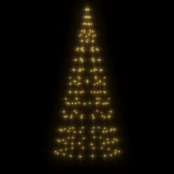 VidaXL Christmas Tree Light On Flagpole 200 LEDs Warm White 180 Cm -VIDAXL DECOR SHOP image 3 358108
