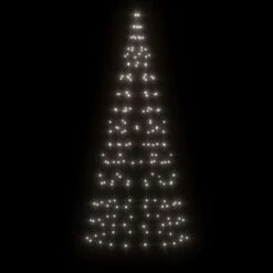 VidaXL Christmas Tree Light On Flagpole 200 LEDs Cold White 180 Cm -VIDAXL DECOR SHOP image 3 358109