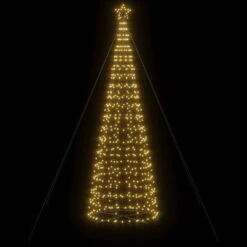 VidaXL Christmas Tree Light Cone 570 LEDs Warm White 300 Cm -VIDAXL DECOR SHOP image 3 358127
