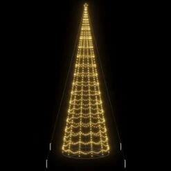 VidaXL Christmas Tree Light Cone 1554 LEDs Warm White 500 Cm -VIDAXL DECOR SHOP image 3 358128