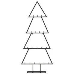 VidaXL Metal Christmas Tree For Decoration Black 90 Cm -VIDAXL DECOR SHOP image 3 359592