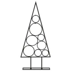 VidaXL Metal Christmas Tree For Decoration Black 60 Cm -VIDAXL DECOR SHOP image 3 359597
